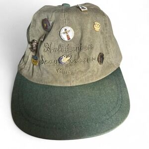 Vintage Haliburton Scor Reserve Canada hat with many pins (acc1)